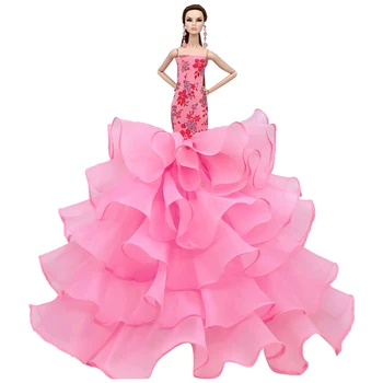 NK 2020 Naujausias Lėlės Suknelė Gražus Pilnas Nėrinių Suknelė Viršų Mados Šalies Aprangą Undinė Sijonas Barbie Lėlės Priedai JJ