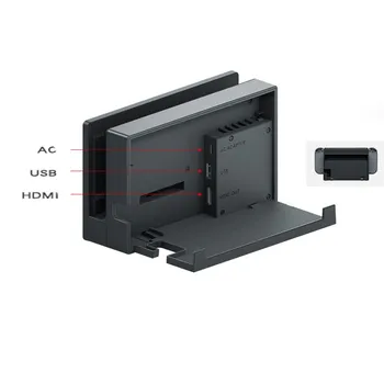 Originalus Įkrovimo HDMI Dock Station Nintend Įjungti Konsolę Pakeitimo Priedai NS Įkroviklis Dokas Bazės