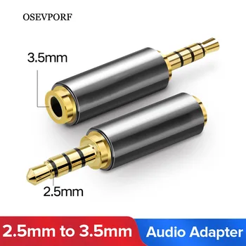OSEVPORF Jack 3,5 mm į 2,5 mm Audio Adapteris 2,5 mm Male-3.5 mm Female Kištuko Jungtis, Aux Garsiakalbių Kabelis, Ausines Micphone