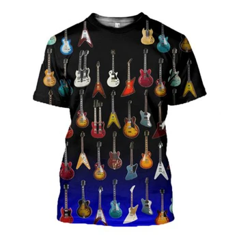 Pavasario Vasaros Stilius vyriški Marškiniai 3D Spausdinimo T-Shirt Disko Modelio O-Kaklo trumpomis Rankovėmis Derliaus Trumpas Rankovės