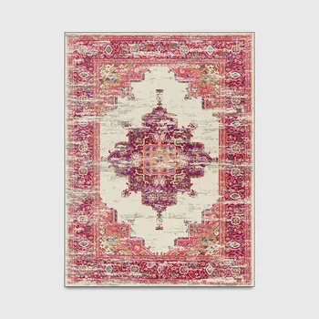 Persijos žemės balta raudona geometrijos nacionalinės stiliaus virtuvė, svetainė, miegamojo lovos kilimų mat užsakymą