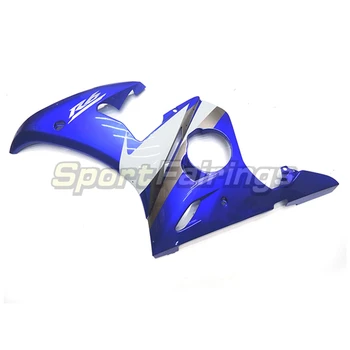 Pilnas Plastikų Purvasargiai, Skirtas Yamaha YZF-R6 YZF600 R6 Metai 2005 05 Sportbike ABS Motociklą Lauktuvės Rinkinys Kėbulo Mėlyna variklio Apdanga