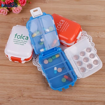 Plastikiniai Savaitės Lankstymo Medicina Tabletės Tablečių Dėžutė Atveju Nešiojamų Saldainiai Vitamino Konteinerių Saugojimo Organizatorius, Kelionės Reikmenys