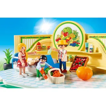 PLAYMOBIL Miesto Gyvenimo vaisių ir daržovių parduotuvė, nuo 5 metų (9403), spalva/modelis asorti
