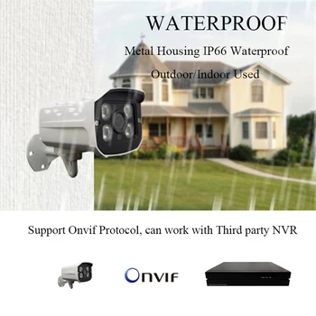 POE 1920P 5MP HD Kamera, Laidinis Micro SD Kortelės Lizdas IP Kameros Vandeniui Naktinio Matymo Onvif Saugumo Vaizdo Stebėjimo VAIZDO Kamera