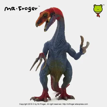 Ponas Froger Therizinosaurus modelis žaislas dinozauras, PVC modeliai Klasikinis Žaislai Vaikams Gyvūnai Modelis senovės kartą Juros periodo zoologijos sodo Kolekcija
