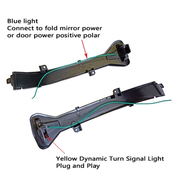Posūkio Signalo Lemputė LED Pusėje valdomi Išoriniai galinio vaizdo Veidrodėliai Rodiklis BMW G20 G21 G28 G2x 2019 Kartotuvas Eilės Dinaminis Indikatorių