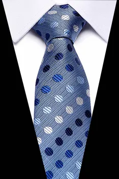 Prabanga 48 spalva Naujų Classic Stripe Mėlyna Ryšius Žakardiniai Audiniai 7.5 cm Šilko Kaklaraištis Gėlių Kaklaraiščiai Vestuves Oficialų Mens Ryšius