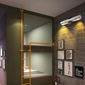 Praėjimo Koridorius Su Pagrindo Apdaila 360 Laipsnių Pasukti Miegamasis Skaitymo Šviesa, Šalia Viešbučio Patalpų Sienos Lempos COB LED Aliuminio