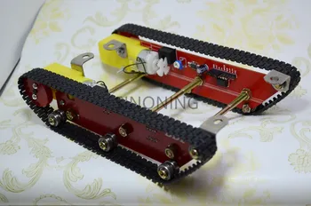 Protingas Robotas Bakas Automobilių Chasis rinkiniai caterpillar Crawler važiuoklės kelio Integruota 2 motorinių dd1-1 Arduino