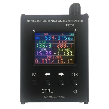 PS200 34.375 MHZ-2.7 GHz Antena Analizatorius TFT Ekranu SWR RF Vektoriaus Antenos Analizatorius SWR Matuokliu, Varža Varžos S11
