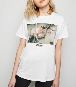 PUDO-XSX 1pcs Draugų Tv Šou Unisex Pivot Juokinga Citatos T-Shirt Hipsters Mielas Atspausdinta Tee