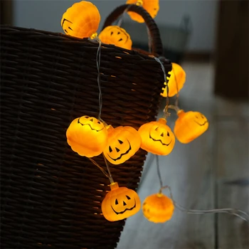 Puikus Helovinas Moliūgų String Lempos, LED Žibintai Šalies Namų Sode Festivalio Puošmena 