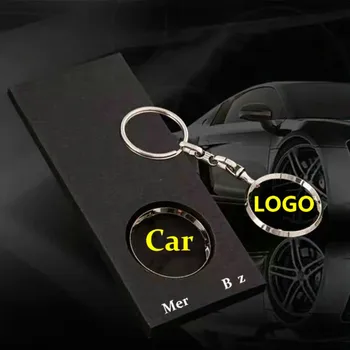 Raktų Žiedai Mercedes Benz A B C E S R E GL GLK GLC ML SLK GLA GLE 3D Automobilių Keychain Metalo paketų prižiūrėtojų raktinę Klavišą Grandinės Žiedai Keychains