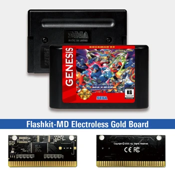 Rockman x3 - JAV Etiketės Flashkit MD Electroless Aukso PCB Kortele Sega Genesis Megadrive Vaizdo Žaidimų Konsolės