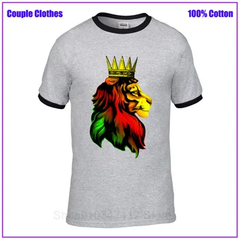 Royal Reggae Rasta Liūtas fantazijos Vyrų marškinėliai custom t-shirt plius dydžio marškinėlius siaubo hombre muzikos drabužių anime dropshipping