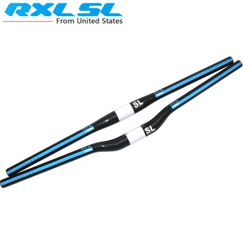 RXL SL Carbon Kalnų Dviratį Rankenos MTB Mėlyna 3K Blizgesio Dviračiu Tiesiai Butas/Sulenkti Alkūnės 31.8*601-700 mm Dviračio Rankenos