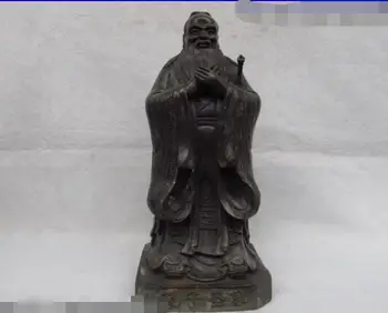 S02940 11 Kinijos Liaudies sendinto Vario, Bronzos, pagaminti žinomų Konfucijus Kong Zi Kong Qiu Statula