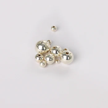 S925 sterlingas sidabro karoliukai prarasti perlamutrinis perlų aksesuarai, sidabro papuošalai 