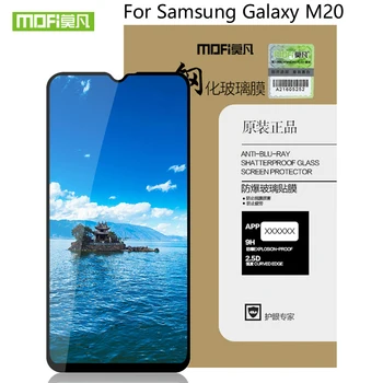 Samsung Galaxy M20 Stiklo MOFi Ekrano Apsaugos Galaxy M20 Grūdintas Stiklas Samsung M20 Screen Protector spalva flim