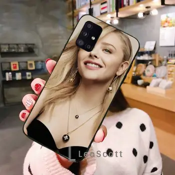 Sexy mergina Chloe Grace Moretz Telefono dėklas Samsung A40 A31 A50 A51 A71 A20E A20S S8 S9 S10 S20 Plius 20 pastaba ultra