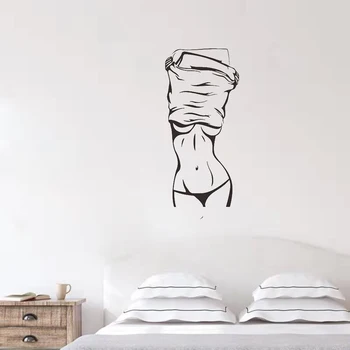 Sexy mergina Siena Lipdukas Kūrybinio gyvenimo kambario, miegamasis apdailos jam prilygintą išsilavinimą Meno, Lipdukai, tapetai, namų dekoro Fitneso lipdukai