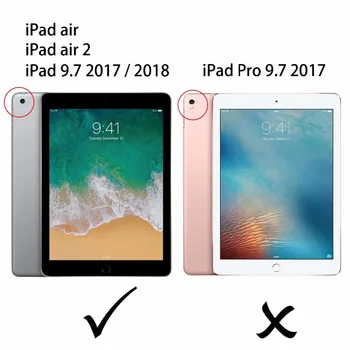 Silicio dažytos TPU Case Cover For Apple iPad 9.7 2017 2018 tablet A1822 A1893 Ipad 5 6 Oras