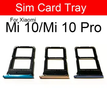Sim Tray Laikiklis Xiaomi Mi10 Mi 10 / 10 Pro SIM Kortelės Dėklas Lizdo Laikiklį Adapterio Lizdas, Remontas, Dalys