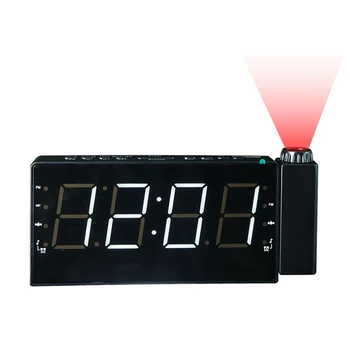 Skaitmeninis Daugiafunkcį žadintuvai, Vibracijos Projekcija Laikrodis-Žadintuvas su LED Ekranas, Miegamojo