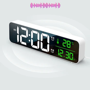 Skaitmeninis Laikrodis-Žadintuvas Temperatūra Aptikti 40 Žadintuvo Melodijos Garsumo Ryškumas Reguliuojamas Žadintuvas, Miegamieji