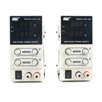 Skaitmeninis Reguliuojamas DC Maitinimo Laboratorija Telefono impulsinis Maitinimo šaltinis 30 V 60V 10A ir 5A Baterijos Įkrovimo SROVĖS DC Varikliai, Ventiliatoriai