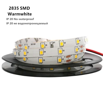 SMD 2835 NE-Vandeniui LED Juostos Lanksčios LED Styginių šviesos Juostelės Juosta 300LEDs/5m 0,5 m 1m 2m 3m 4m 5m DC12V Namų Puošybai Lempos
