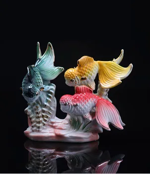 Specialios keramikos žuvų Dekoratyviniai papuošalai šeimos dekoracijos, vestuvių dovanos kūrybos papuošalų santuokos geomancy