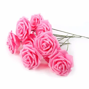 Staraise 10 Galvų Dirbtinių Gėlių Puokštė PE Putų Nuotaka Rožių Gėlių Vestuvių Gėlių Dekoras 