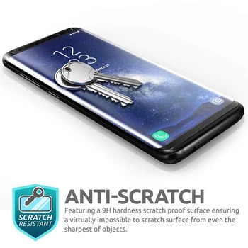 Stiklo Screen Protector Visą Klijai Lipnios Grūdintas Stiklas Screen Protector Atveju, Draugiškas Plėvelės Samsung Galaxy S8 S9 Plus