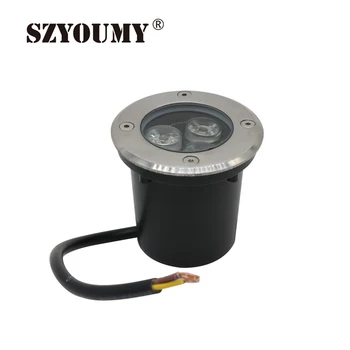 SZYOUMY 3W LED Požeminės Lempos Palaidotas Inground Šviesos 2 Metų Garantija Lauko Sodo Lempos IP67 DC12V AR AC85-265V