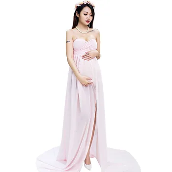 Tailed Motinystės Suknelės Už Nuotrauką Šaudyti Nėštumo Suknelė Fotografijos Vestido Skraiste Grossesse Fotografavimo Nuotraukų Nėščia Suknelė Aprengti