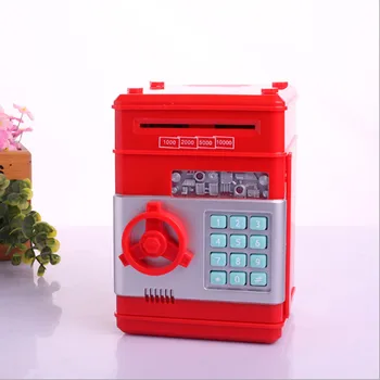 Taupyklė Saugos Piggy Bank Mini Atm Elektroninių Slaptažodį Kramtomoji Monetų grynųjų Pinigų priėmimo Mašina Vaikams, kaip Dovana ATM-ZH