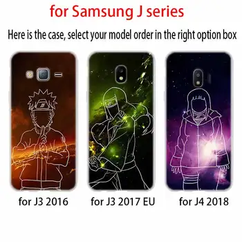 Telefono dėklas Minkštas gaubtas, Skirtas Samsung Galaxy J6 J8 j3 skyrius J5 J7 J4 Plius 2018 m. 2016 m. 2017 m. ES Premjero Pro Ace naruto itachi uchiha cosplay