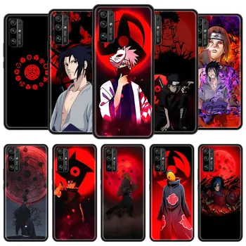 Telefoną Atveju Huawei Honor Žaisti 9A 8S 9X Pro 9S 8X 20 10 30 Lite 30i 30S Silikono Juoda Korpuso Dangtelį Anime Naruto Uchiha Kakashi