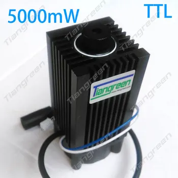 Tgleiser 5w 450 nm blue laser modulis pjovimas lazeriu TTL modulis 5000mW lazerio vamzdelio Graviravimo mašinų dalys