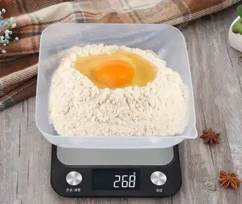 Tikslumo namų virtuvės elektroninių sveria 5kg mini platforma masto 10kg maisto svėrimo gramas sveria mažųjų maisto svėrimo