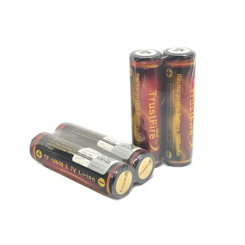 TrustFire 3000mAh), 3,7 V 18650 Ličio Baterija Li-ion Aukso Saugomų Baterijų LED Žibintuvėlis Fakelas