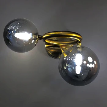 Trynimo/Gintaras/Smokey stiklo kamuolys Liustra už Gyvenamasis kambarys, Virtuvė, Valgomasis Burbulas Pakabos Šviestuvas Kabo Lempa LED Šiuolaikinės
