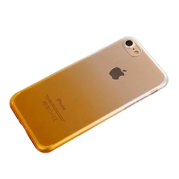 Ultra Plonas Telefono dėklas Skirtas iPhone 7 8 6 6S Plius XR X XS MAX Aišku, TPU Gradientas Telefono dėklas Skirtas iPhone 11 Pro Max Apsauginis Dangtelis