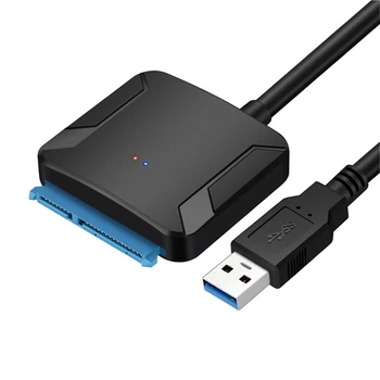 USB 3.0 prie SATA 2.5 Colių/3.5 Colių Kietajame Diske Didelės spartos 5Gbps SSD Adapterio Kabelis Laidas PC Dalys Macbook