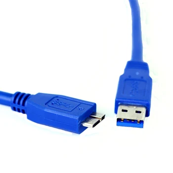 USB 3,0 tipo Kabelis de extensión mačo Micro B, adaptador de velocidad de transferencia de datos (aepd) de supervelocidad, 0,3 m