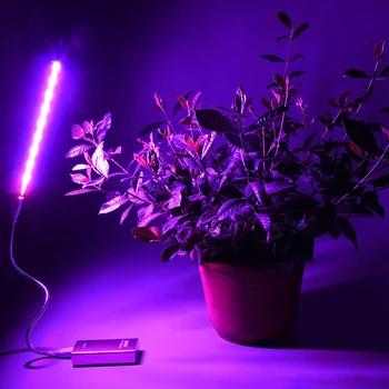 USB Nekenksmingas Augalų Auga Šviesos 2.5 W 14LED Hydroponic Gėlių, Daržovių Auginimo Lempos