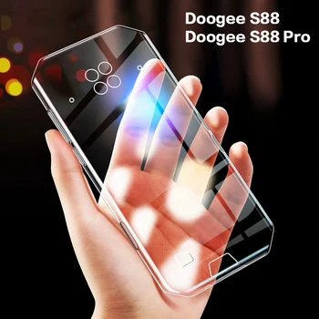Už Doogee S88 Atveju Ultra Plonas Aišku, Minkštos TPU Case Cover Už Doogee S88 Pro Couqe Funda
