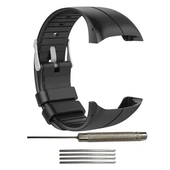Už Poliarinio M400/M430 Silikono Smartwatch Pakeitimo Dirželis Oficialaus Modelio Juodos Spalvos Sagtis Sporto Pakeitimo Apyrankė